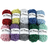 SCYarn for Scrubbies 10 Skeins Knitting Yarn 100% Polyester 400g (Oil removal) SCYarn